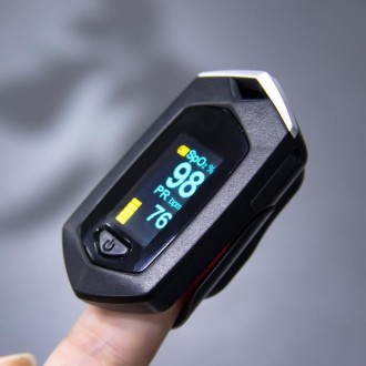 Portable Pulsioximetro Finger spo2 Pulse Oxymeter Blood Oxygen Monitor Saturatiemeter (Black)