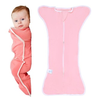 Insular Baby Cotton Quilt Newborn Swaddle Sleeping Bag Blanket, Size: 60cm For 0-3 Months(Pink)