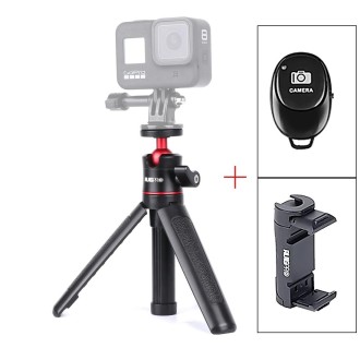 RUIGPRO Multi-functional Foldable Tripod Holder Selfie Monopod Stick with Ball Head & Phone Clamp & Bluetooth Remote Control for