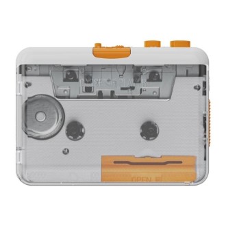 EZCAP 218SP Clear Stereo Walkman Cassette Player Portable Cassette Tape to MP3 Converter