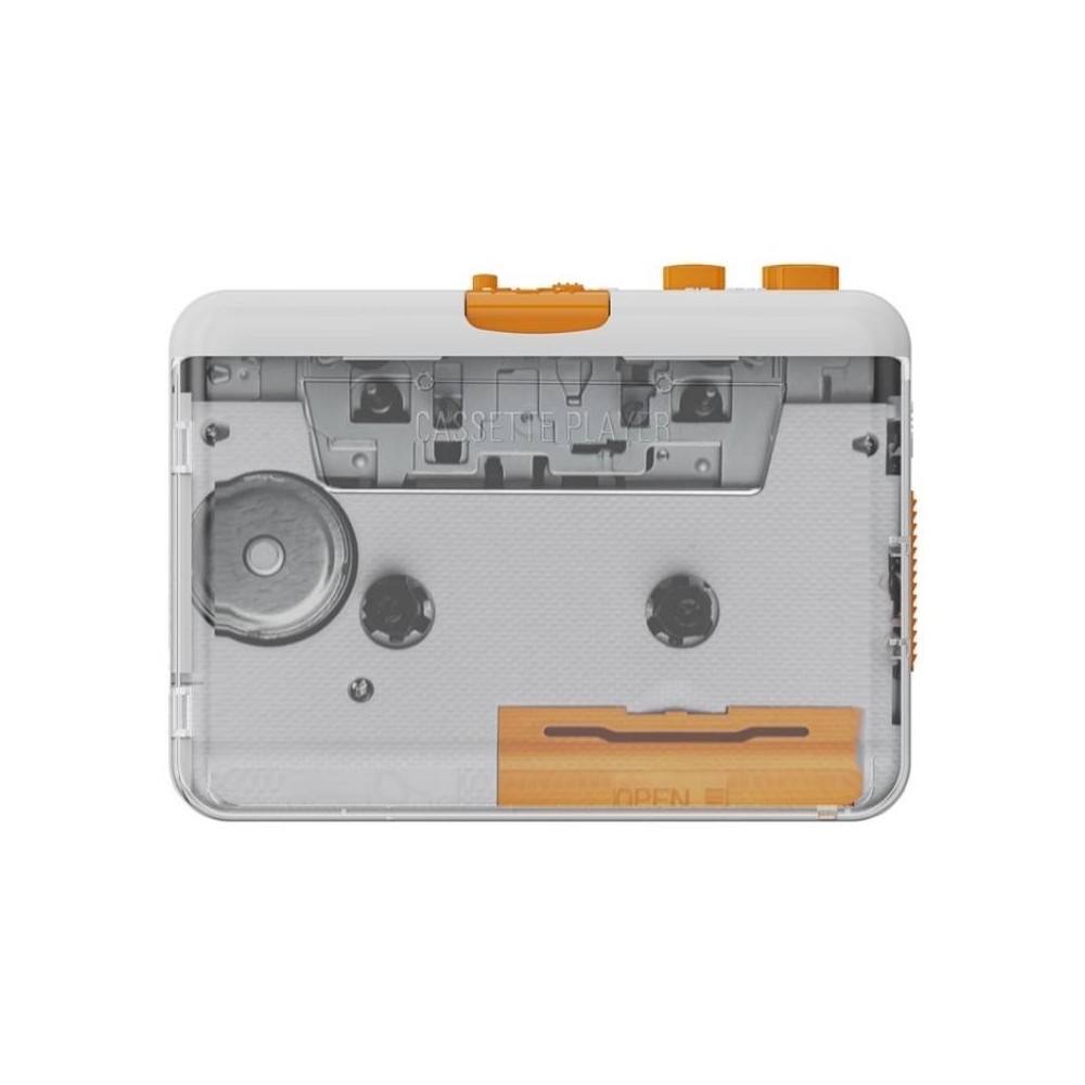 EZCAP 218SP Clear Stereo Walkman Cassette Player Portable Cassette Tape to MP3 Converter