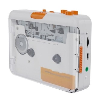 EZCAP 218SP Clear Stereo Walkman Cassette Player Portable Cassette Tape to MP3 Converter