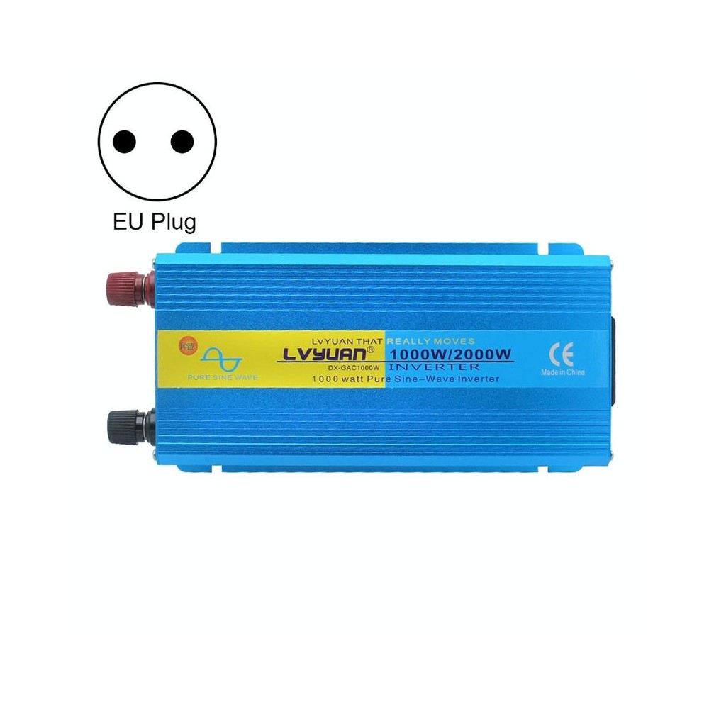 LVYUAN  2000W Car Home Pure Sine Wave Solar Inverter, Specification: 12V To 220V EU Plug