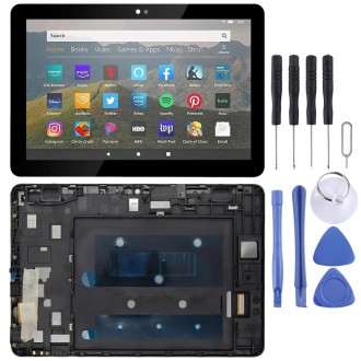 OEM LCD Screen for Amazon Fire HD 8 2020 10th Gen K72LL4 Digitizer Full Assembly with Frame