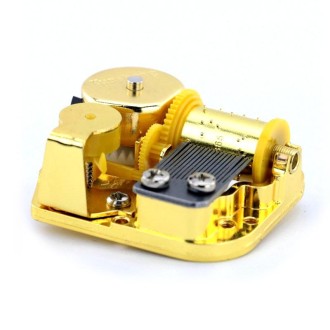 Eight-tone Gold-plated Bar Repair Parts DIY Sky City Paperback Music Box(the Moon Represents My Heart)