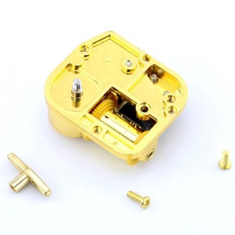 Eight-tone Gold-plated Bar Repair Parts DIY Sky City Paperback Music Box(the Moon Represents My Heart)