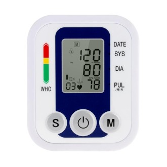 ZK-B02   Automatic Digital Upper Arm Blood Pressure Monitor Sphygmomanometer Pressure Gauge Heart Beat Rate Meter Tonometer Puls