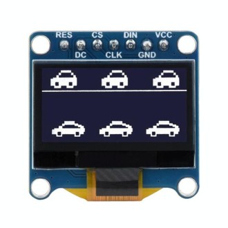 Waveshare 0.96 inch OLED Display Module, 128×64 Resolution, SPI / I2C Communication(D White)