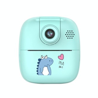 A18 HD Printable Cartoon Kids Digital Camera with Rotating Lens, Spec: Blue