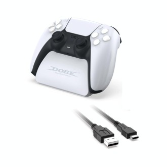 DOBE TP5-0537B Gamepad Controller Holder with Cable For PS5(White)