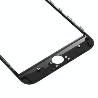 Front Screen Outer Glass Lens with Front LCD Screen Bezel Frame for iPhone 7 Plus (Black)