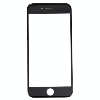 Front Screen Outer Glass Lens with Front LCD Screen Bezel Frame for iPhone 7 Plus (Black)