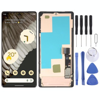 AMOLED LCD Screen For Google Pixel 7 Pro GV4BC GE2AE Digitizer Full Assembly with Frame (Black)