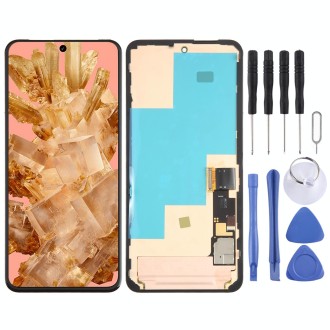 For Google Pixel 8 GKWS6 G9BQD Original LCD Screen Digitizer Full Assembly with Frame