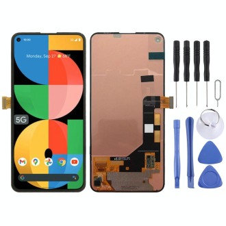 OEM LCD Screen for Google Pixel 5A 5G 2021 with Digitizer Full Assembly (Black)