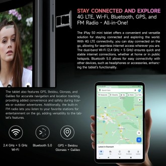 ALLDOCUBE iPlay 50 mini T811 4G LTE Tablet, 8.4 inch, 4GB+128GB, Android 13 UNISOC T606 Octa Core 1.6GHz, Support GPS & BT & Dua