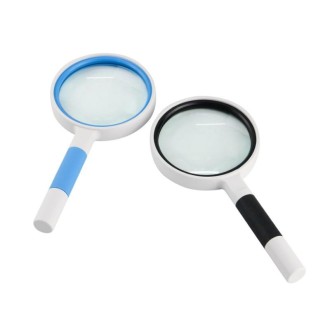 Hand-Held Reading Magnifier Glass Lens Anti-Skid Handle Old Man Reading Repair Identification Magnifying Glass, Specification: 8