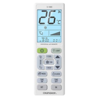 CHUNGHOP K-1302E Night Light Large Screen Battery Universal Air Conditioner Remote Control