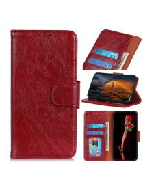 For HTC Desire 21 Pro 5G Nappa Texture Horizontal Flip Leather Case with Holder & Card Slots & Wallet(Red)