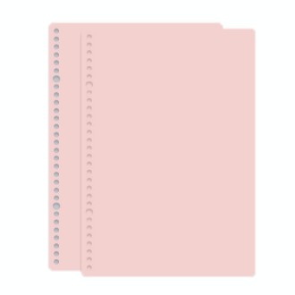 5sets Frosted Loose-Leaf Book Cover DIY Hand Book Cover, Size: A4(Pink)