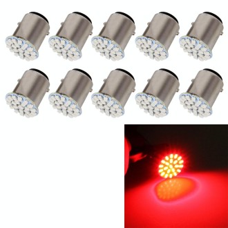 10 PCS Car Auto 1.2W 1157 BAY15D 22-LED Bulbs Brake Light