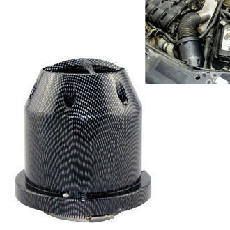 XH-UN005 Car Universal Modified High Flow Mushroom Head Style Intake Filter for 76mm Air Filter (Carbon Fiber Black)