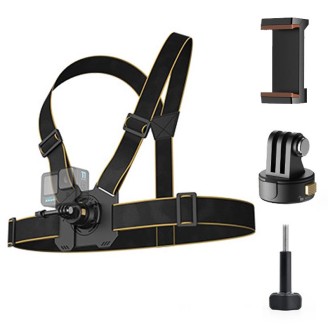 Universal Magnetic Quick-release Chest Strap for Sports Cameras POV Shooting Mount, Spec: With Phone Clip