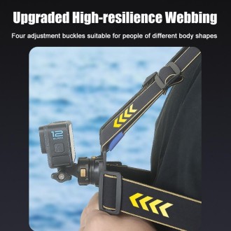 Universal Magnetic Quick-release Chest Strap for Sports Cameras POV Shooting Mount, Spec: With Phone Clip