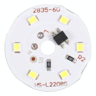 3W 6 LEDs SMD 2835 LED Module Lamp Ceiling Lighting Source, AC 220V White Light