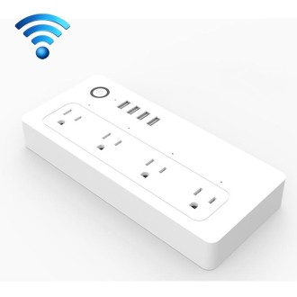 XS-A24 WiFi Smart Power Plug Socket Wireless Remote Control Timer Power Switch with USB Port, Compatible with Alexa and Google H