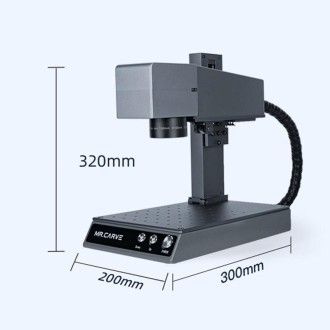 DAJA M1 Pro 10W Metal Nameplate High Precision Characters Laser Carving Machine, Style:Industrial Software(US Plug)