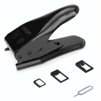 Dual Nano Sim Cutter for iPhone / Samsung / Huawei / Xiaomi  (With Nano SIM to Micro SIM Card Adapter + Nano SIM to Standard SIM