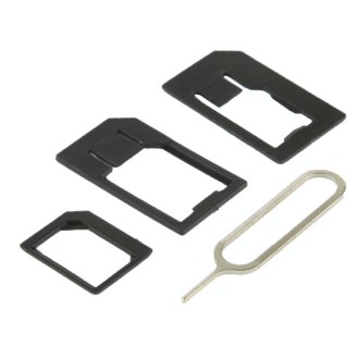 Dual Nano Sim Cutter for iPhone / Samsung / Huawei / Xiaomi  (With Nano SIM to Micro SIM Card Adapter + Nano SIM to Standard SIM