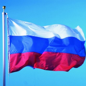 Polyester Material Russian Flag, Size: 150*90cm