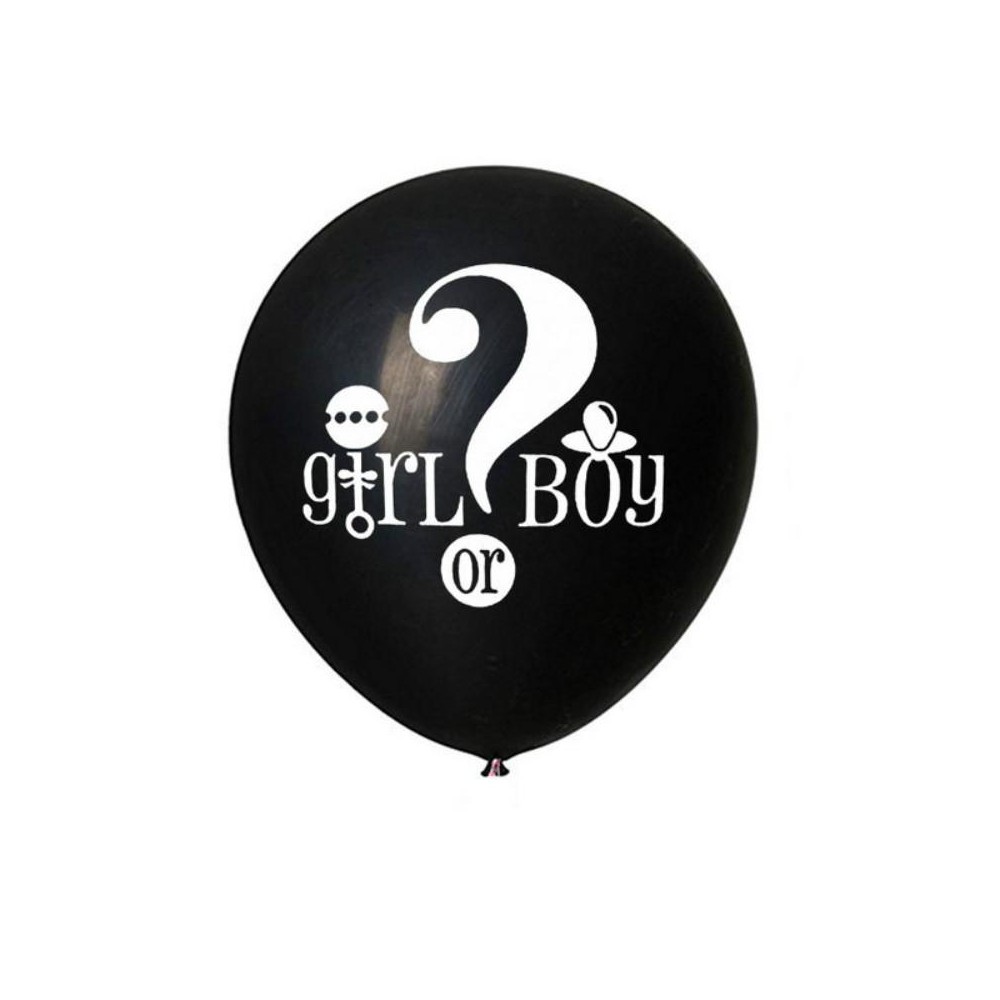 36 Inch Black Reveal Confetti Balloon Show Decoration(Girl or Boy)