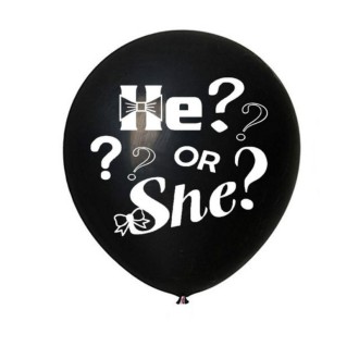 36 Inch Black Reveal Confetti Balloon Show Decoration(Girl or Boy)