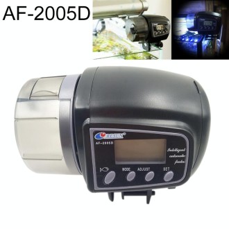 AF-2005D Aquarium Fish Tank Digital LCD Auto Timer Feeders Pet Feeding Dispenser, Capacity: 50-100g