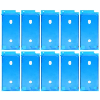 10 PCS LCD Frame Bezel Waterproof Adhesive Stickers for iPhone 8 (White)