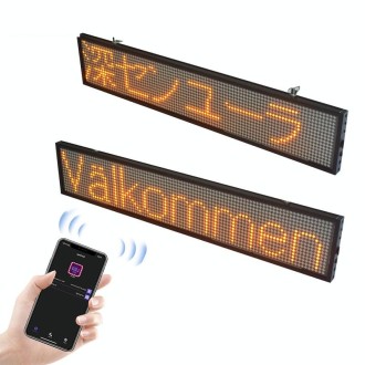 Wifi Scrolling LED Sign Message Board Support Multi-Languauge Monochrome 260x95x15mm 