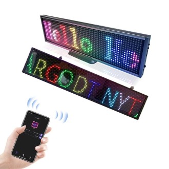 Wifi Scrolling LED Sign Message Board Support Multi-Languauge Colorful 820x95x15mm