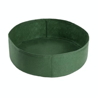 127x30cm 380L Felt Planting Barrel Indoor Outer Round Plant Bag Non-Woven Seedling Bag(Green)