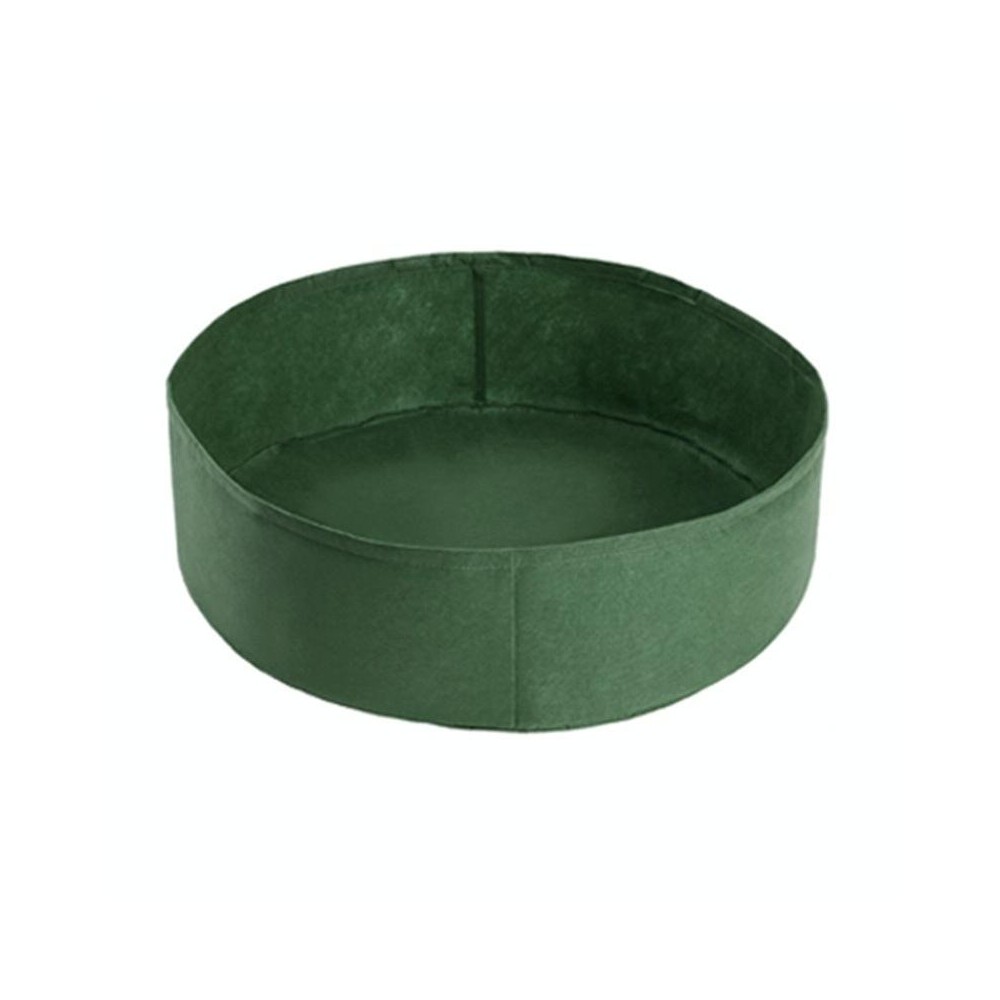 127x30cm 380L Felt Planting Barrel Indoor Outer Round Plant Bag Non-Woven Seedling Bag(Green)