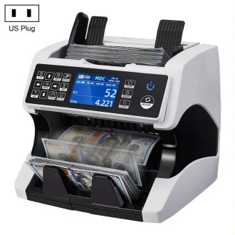 AL-920 Dual CIS Image Multi-Currency Vertical Currency Counter, Specifications:US Plug