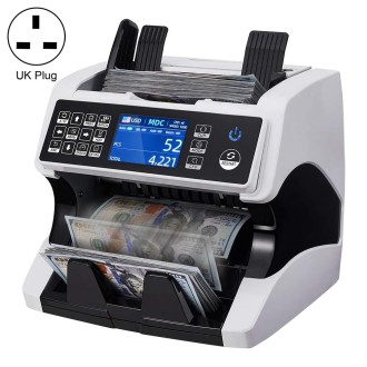 AL-920 Dual CIS Image Multi-Currency Vertical Currency Counter, Specifications:UK Plug