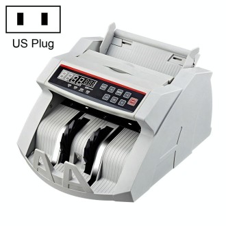 2108UV/IR 110V Portable Multi-Currency Money Counter, Specification: US Plug