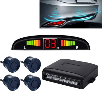 Car Buzzer Reverse Backup Radar System - Premium Quality 4 Parking Sensors Car Reverse Backup Radar System with LCD Display(Dark