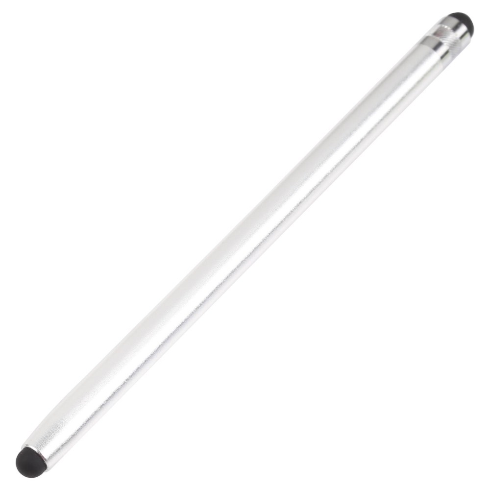 Universal Cloth Head + Silicone Head Stylus(Silver)