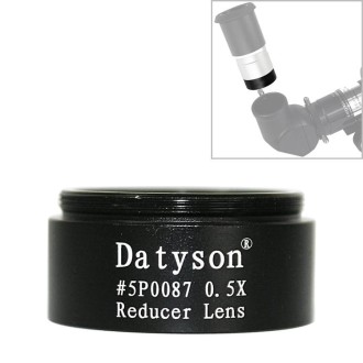 Datyson 5P0087 Fine Thread Astronomical Telescope Accessories 1.25 inch 0.5X Defocusing Lens Reducer(Black)