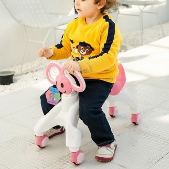 Children Sliding Twister Car Walker(Pink)