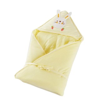 85x85 200g Baby Cotton Soft Swaddling Quilt Thickness Optional(Yellow)